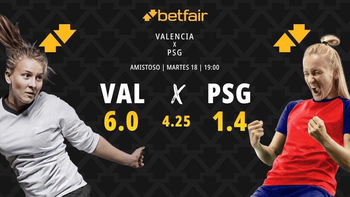 Valencia CF Femenino - PSG Femenino: alineaciones, horario, dónde ver, pronósticos y estadísticas